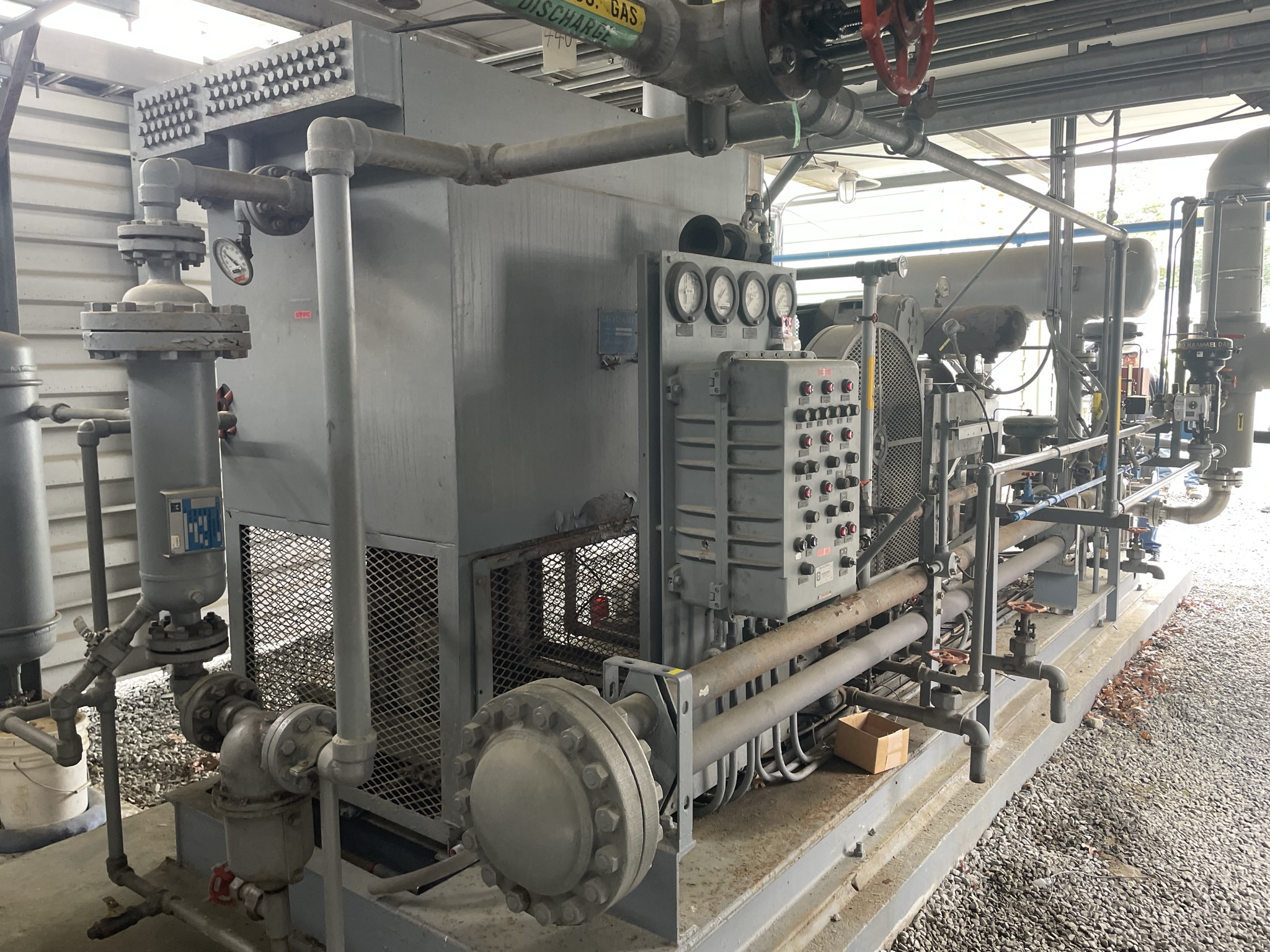 QTY 2 1970 AirXChangers Inc BoilOff Gas Compressors and FinFan Cooler