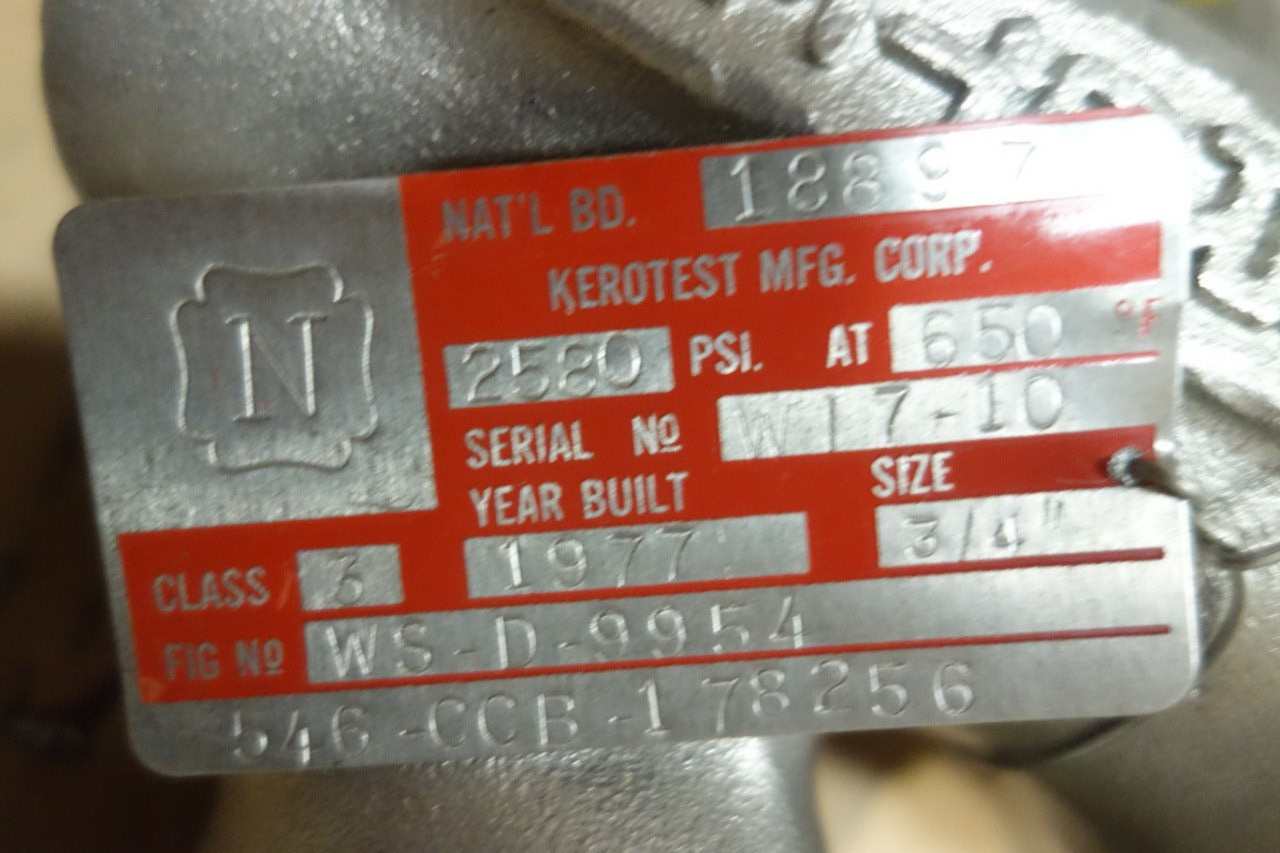 2 PALLETS OF KEROTEST WS D 9945 MANUAL STAINLESS SOCKET WELD GLOBE VALVES