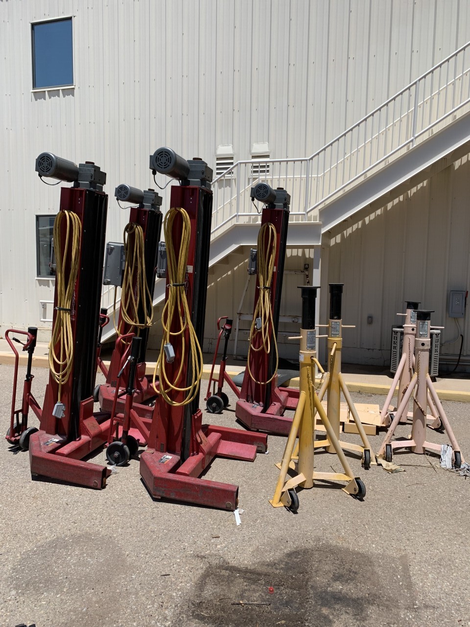 Rotary Lift four post mobile column lift and jack stands
