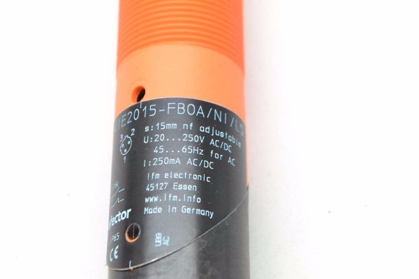 IFM EFECTOR KI3513 | KIE2015-FBOA/NI/LS100AK RT CAPACITIVE 20-250V-AC SENSOR