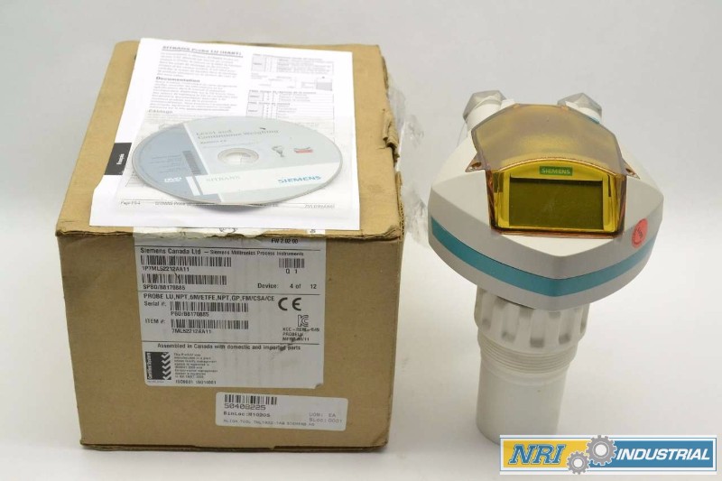 SIEMENS 7ML5221-2AA11 SITRANS PROBE LU 0.25-12M 24/30V-DC LEVEL TRANSMITTER (OHIO)