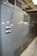 ALLEN BRADLEY CONTROLLOGIX CABINET WITH LOGIX 5555 CONTROLLER AND 4x AVTRON ADDVANTAGE-32 DC DRIVES (NOVA SCOTIA)