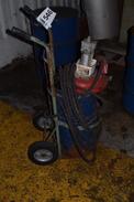 PNEUMATIC DRUM GREASE PRESS/PUMP WITH CART