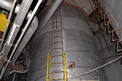 WIRE SILO STAINLESS 136,000L TANK WITH KNIFE GATE VALVES