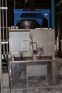 UNLOADING STATION/HOPPER, SCREW CONVEYOR WITH SEW GEAR MOTOR, ELECTRICAL CONTROL CABINET