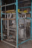 CHEM SYSTEMS BAG UNLOADING AND MIXING STATION - VIBCO VIBRATORS, MIXER, WAUKESHA LOBE PUMP, POWERFLEX 70 DRIVE