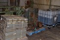 8 PALLETS OF SHELVING, PUMP PARTS, BLOWERS, PAPER MACHINE PARTS