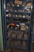 STRONG HOLD CABINET WITH CONTENTS - FUSES, THYRISTOR STACKS, FUSE HOLDERS