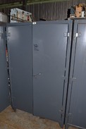 STRONG HOLD CABINET WITH CONTENTS - SLC150 CONTROLLERS, RELAYS, CONTACTORS, THYRISTORS