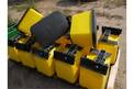 Lot 160 : 1 PALLET JOHN DEERE POLY PLANTER BOXES - ASSORTED SIZES (13) INSECTICIDE & (4) SEED( There is a 6%