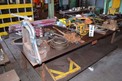 TABLE WITH CONTENTS - GREENLEE PULLEY, HOIST PARTS, RIDGID PIPE CLAMP