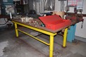 TABLE WITH CONTENTS - WELDING SUPPLIES, TABLE VICE