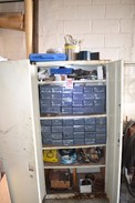 CONTENTS OF CABINET - MACHINE SHOP ACCESSORIES