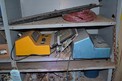 CONTENTS OF SHELVE - PNUEMATIC CYLINDERS, TRANSMITTERS, POSITIONER