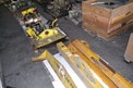 CONTENTS OF SKID - ASSORTED CRANE PARTS + LIGHTING