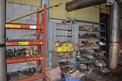 CONTENTS OF SHELVING - BEARINGS, SPROCKETS, SHEAVES, HUBS, PUMP PARTS