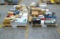 4 PALLETS OF ASSORTED ELECTRONICS, MODULES, RELAYS, CONTROLLERS, FOXBORO, ALLEN BRADLEY, HONEYWELL