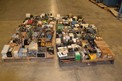 4 PALLETS OF ASSORTED ELECTRICAL EQUIPMENT, CIRCUIT BOARDS, PLCS, SENSORS, RELAYS, MODULES, RELIANCE ALLEN BRALDEY SQUARE D ETC