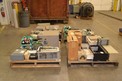 4 PALLETS OF ASSORTED ELECTRICAL, CONTROLS, PCBS, RACKS, GAUGES, INGERSOLL RAND, GE, ALLEN BRADLEY, SIEMENS