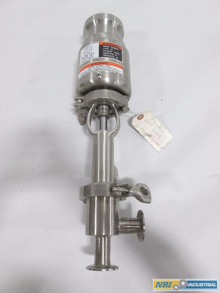 NEW TRI CLOVER 371-21M-14-1-316L 2IN SANITARY STAINLESS THROTTLING VALVE