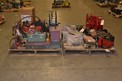 2 PALLETS OF MACHINE SHOP TOOLS, DRILL BITS, GRIND WHEELS, HOSE REELS, VICE