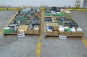4 PALLETS OF ASSORTED CONTROLS MODULES, RELAYS, CONTROLLERS, HONEYWELL, ALLEN BRADLEY, ABB