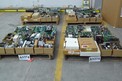 4 PALLETS OF ASSORTED CONTROLS MODULES, RELAYS, CONTROLLERS, FOXBORO, ALLEN BRADLEY, HONEYWELL,