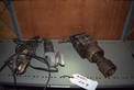 LOT OF 3 ASSORTED HAND TOOLS BOSCH 1710D IR WALTER 5162 AIR TOOL GUN ELECTRICAL ANGLE BENCH GRINDER