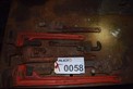LOT OF ASSORTED PIPE WRENCHES