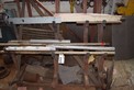 STEEL RACK 60 X 65 X 60 WITH ASSORTED STEEL PIPE RODS