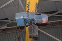 DEMAG I TON 460 V ELECTRIC HOIST WITH TRACK DSK 3 D01