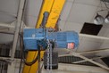 DEMAG I TON 460 V ELECTRIC HOIST WITH TRACK DSK 3 D01