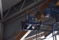 DEMAG I TON 460 V ELECTRIC HOIST WITH TRACK DSK 3 D01