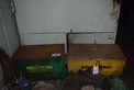 LOT OF TWO ASSORTED TOOL BOXES GREENLEE ENERPAC 31 X 18 X 16 33.5 X 17.5 X 14 WITH CONTENTS