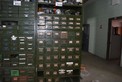 SLIDING DRAWER SHELF OF NUTS NIPPLES UNION TEES GAUGES FITTINGS USG