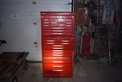 BEACH INDUSTRIES ROLLING TOOL CABINET / BOX 25 SHELVES CA054626 WITH CONTENTS ALLAN KEYS CRESCENT WRENCHES
