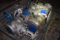 LOT OF 5 ASSORTED NEWAY TY VALVES STEEL WEDGE GATE VALVES 4 INCH CLASS 300