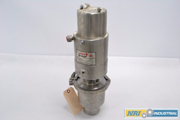 APC ALLOY PRODUCTS ALFA LAVAL 1740-10-6-X STAINLESS SANITARY TRI-CLAMP 3 IN DIVERT VALVE