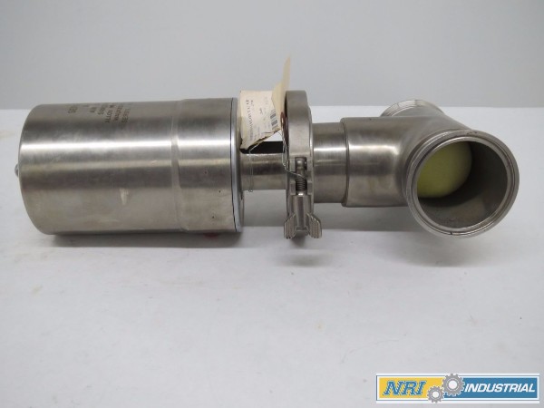WAUKESHA 08-17 SERIES 600 AIR ACTUATED PNEUMATIC STAINLESS TRI-CLAMP 3IN SANITARY DIVERT VALVE