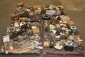 4 PALLETS OF ASSORTED SPROCKETS, GEARS, ROLLER CHAINS, HUBS, OIL SEALS, MARTIN, CR, TSUBAKI, BROWNING