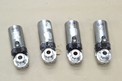 LOT OF 4 ASSORTED STAINLESS SANITARY ACTUATOR TRI-CLAMP BUTTERFLY VALVES 1 IN, TRI CLOVER, G & H