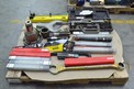 1 PALLET OF ASSORTED HAND TOOLS, WRENCHES, TORCHES, SHANKS, CHUCKS, STANLEY, VICTOR, GARDNER DENVER