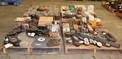 4 PALLETS OF ASSORTED WIRE BRUSHES, GRINDING WHEELS, SAND PAPER, & OTHER ABRASIVE\'S, MERIT WEILER