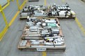 3 PALLETS OF ASSORTED PNEUMATIC CYLINDERS, FESTO, PARKER, BOSCH, SMC, NUMATICS