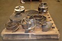 1 PALLET OF ASSORTED PUMP PARTS, STAINLESS IMPELLERS, ALLIS CHALMERS, ESCO