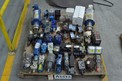1 PALLET OF ASSORTED HYDRAULIC VALVES, HYDRAULIC PUMPS, PARKER, VICKERS, BOSCH, LIQUIFLO, REXROTH