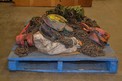 1 PALLETS OF HOIST W/ PNEUMATIC HOIST & MANUAL CHAIN HOIST, 7.5TON P&H
