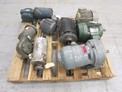 1 PALLET OF ASSORTED AC / DC MOTORS, US MOTOR, RELIANCE, TOSHIBA, WESTINGHOUSE