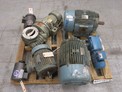 1 PALLET OF ASSORTED AC / DC MOTORS, BALDOR, REULAND, WESTINGHOUSE
