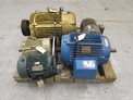 1 PALLET OF AC MOTORS 15 HP TO 50 HP BALDOR RELIANCE MARATHON